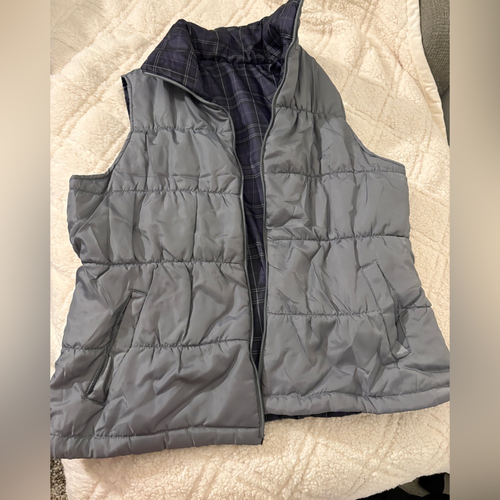 Gray Puffer Vest